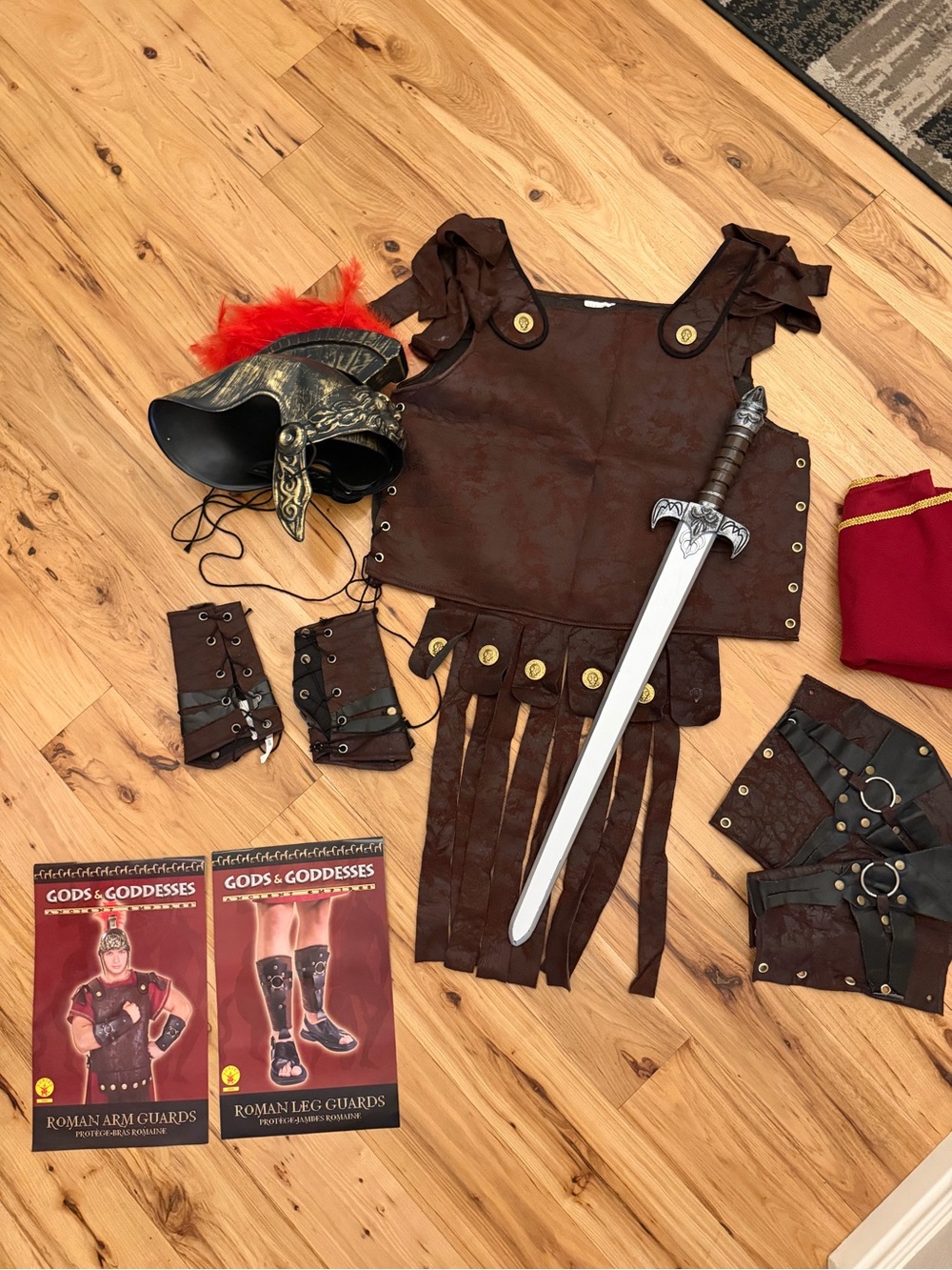 Mens Roman Gladiator Costume Set